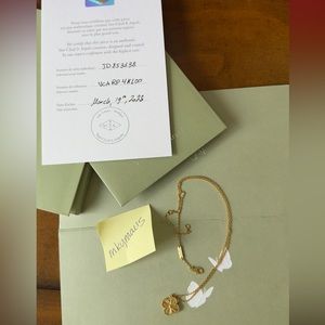 Van Cleef & Arpels Vintage Yellow Gold Guilloché Alahambra Necklace